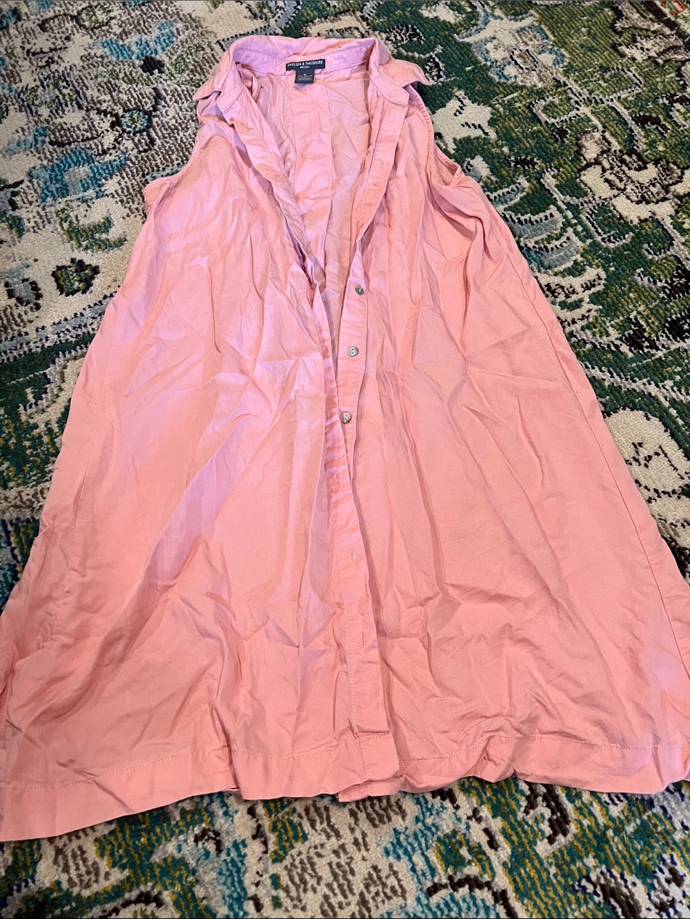Chelsea & Theodore Pink Sleeveless Mini Dress